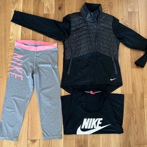 3 FOR 1 NIKE : NIKE JACKET, LEGGINGS AND T-SHIRT